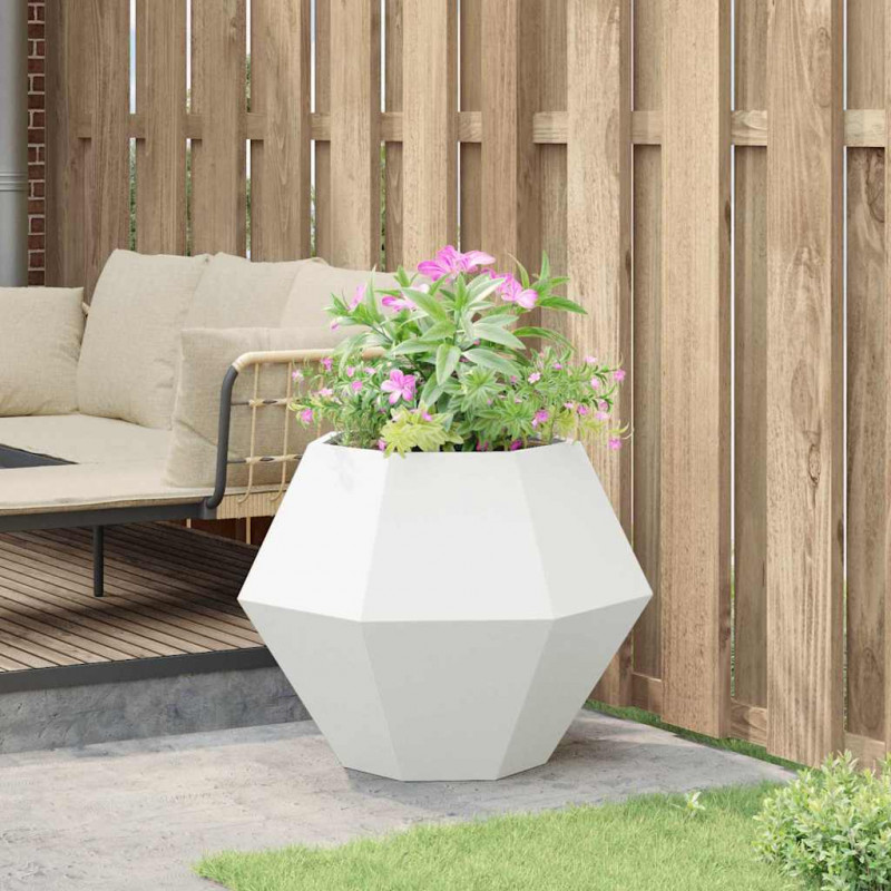 Donica Biały 75 x 75 x 60 cm Stal