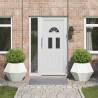Donica 2 pcs Biały 75 x 75 x 60 cm Stal
