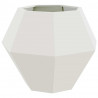 Donica 2 pcs Biały 75 x 75 x 60 cm Stal