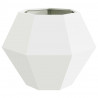 Donica 2 pcs Biały 75 x 75 x 60 cm Stal