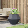 Donica Antracyt 75 x 75 x 60 cm Stal