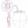 Donica Antracyt 75 x 75 x 60 cm Stal