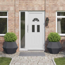 Donica 2 pcs Antracyt 75 x 75 x 60 cm Stal