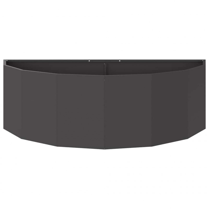 Donica Czarny 120 x 60 x 35 cm Stal