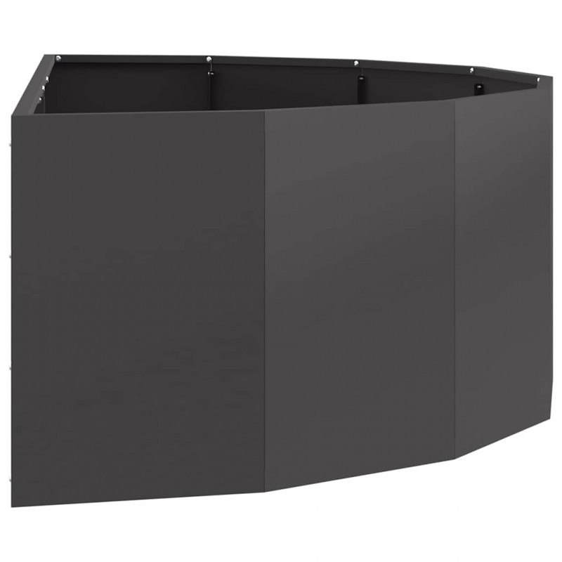 Donica Czarny 120 x 60 x 35 cm Stal