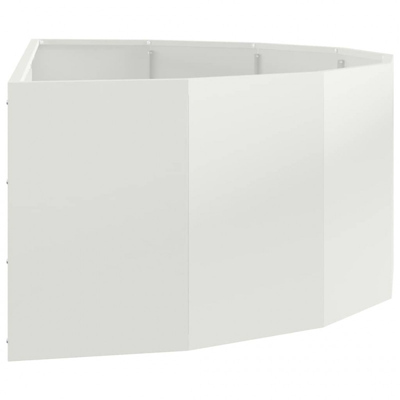 Donica Biały 120 x 60 x 35 cm Stal