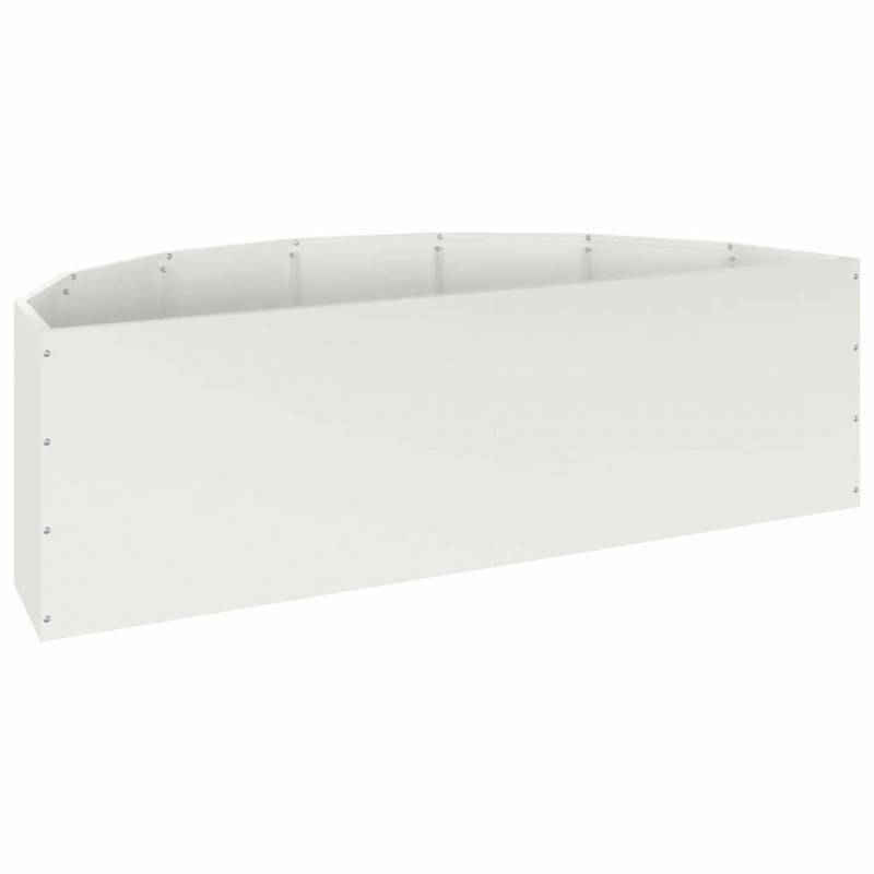 Donica Biały 120 x 60 x 35 cm Stal