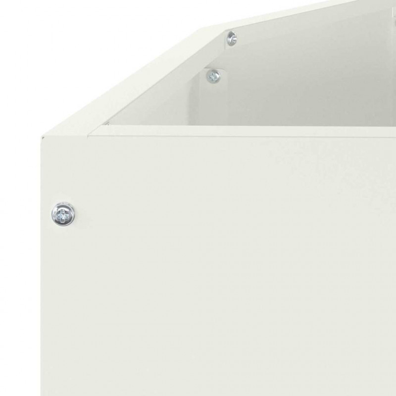 Donica Biały 120 x 60 x 35 cm Stal
