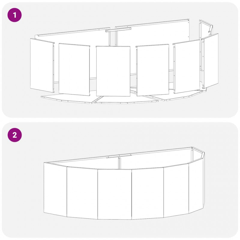 Donica Biały 120 x 60 x 35 cm Stal