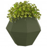 Donica 2 pcs Zielony oliwkowy 75 x 75 x 60 cm Stal