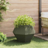 Donica 2 pcs Zielony oliwkowy 75 x 75 x 60 cm Stal