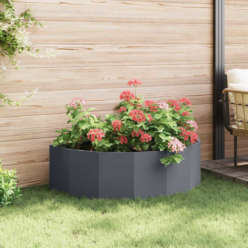 Donica Antracyt 120 x 60 x 35 cm Stal