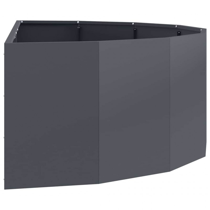 Donica Antracyt 120 x 60 x 35 cm Stal