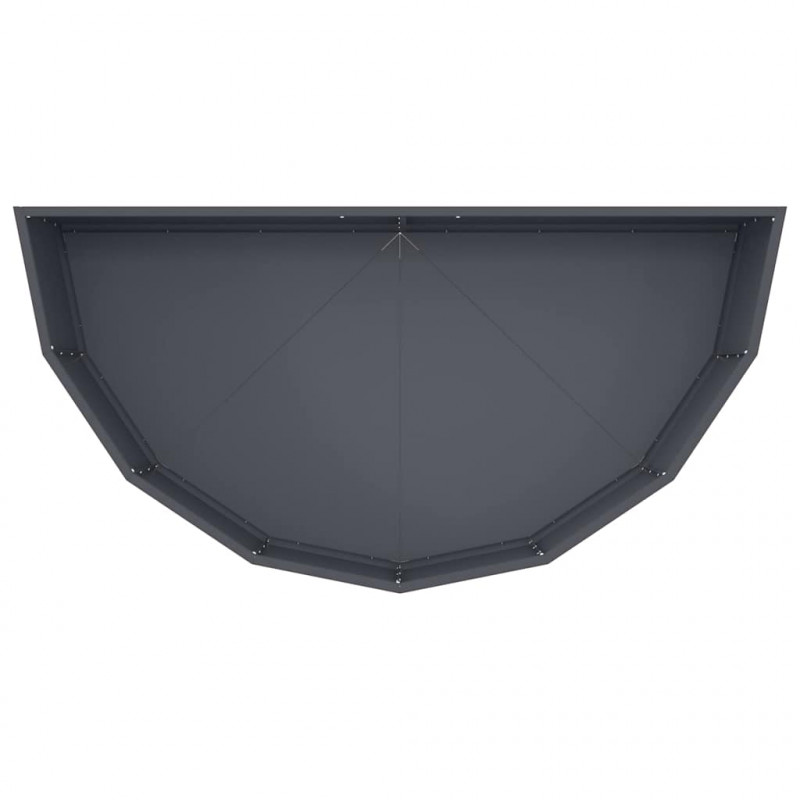 Donica Antracyt 120 x 60 x 35 cm Stal