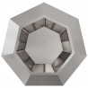 Donica Srebrny 75 x 75 x 60 cm Stal nierdzewna