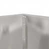 Donica Srebrny 75 x 75 x 60 cm Stal nierdzewna