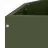 Donica Zielony oliwkowy 120 x 60 x 35 cm Stal