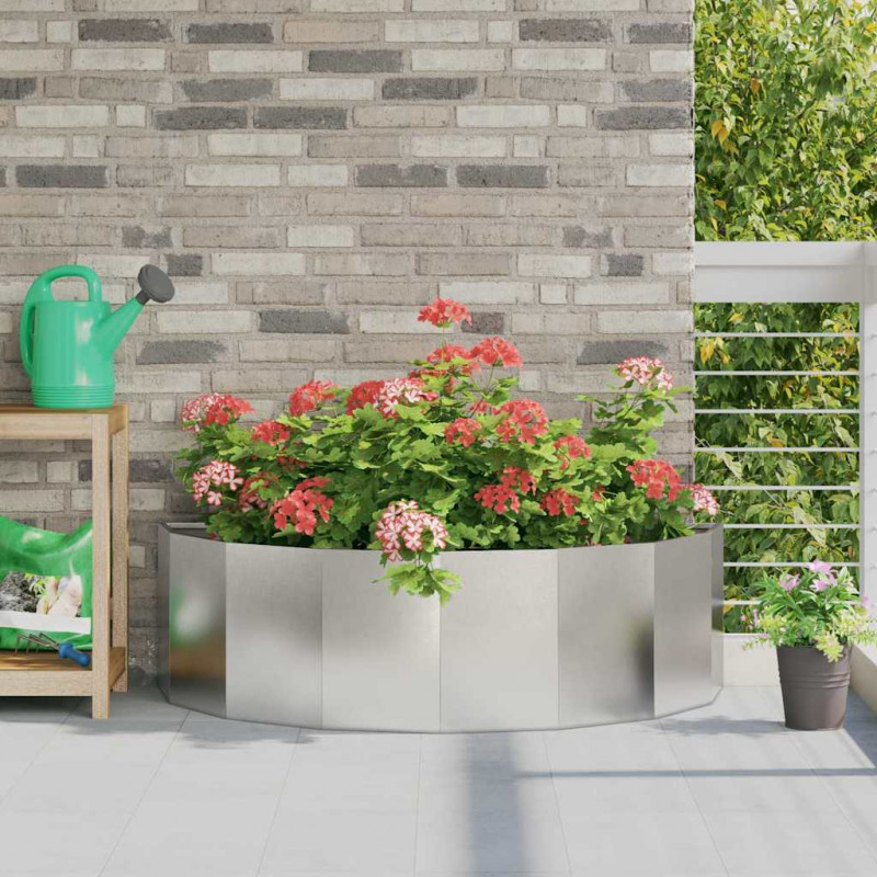 Donica Srebrny 120 x 60 x 35 cm Stal nierdzewna