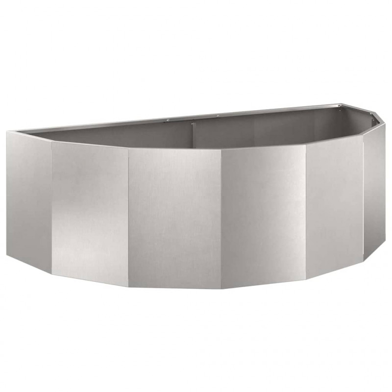 Donica Srebrny 120 x 60 x 35 cm Stal nierdzewna