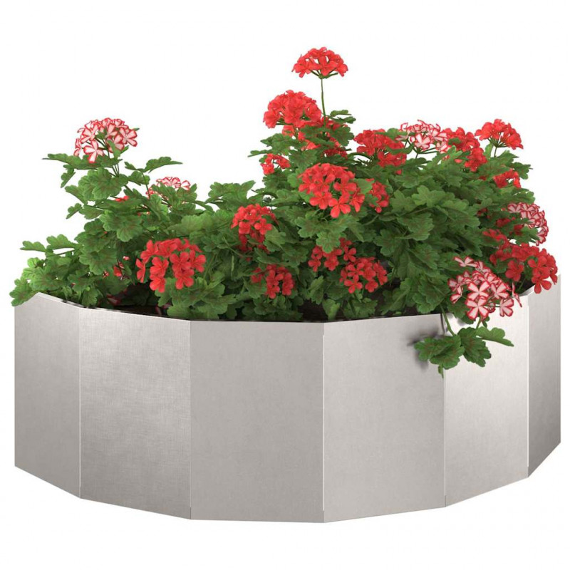 Donica Srebrny 120 x 60 x 35 cm Stal nierdzewna