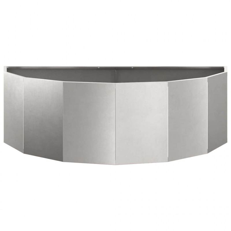 Donica Srebrny 120 x 60 x 35 cm Stal nierdzewna