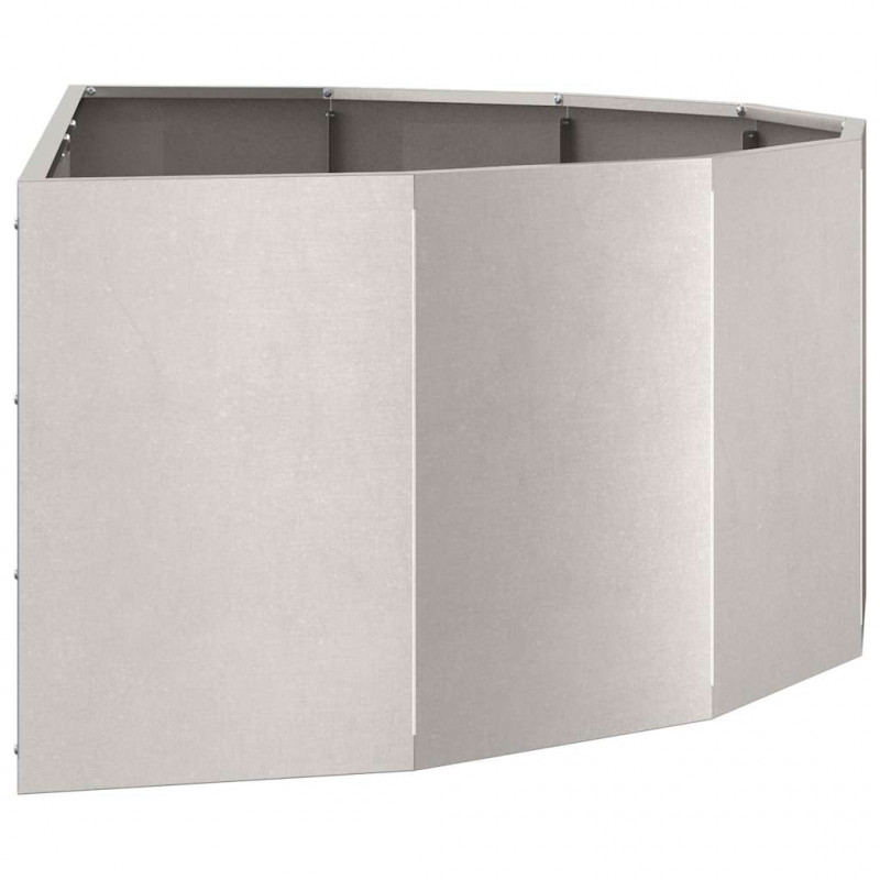 Donica Srebrny 120 x 60 x 35 cm Stal nierdzewna