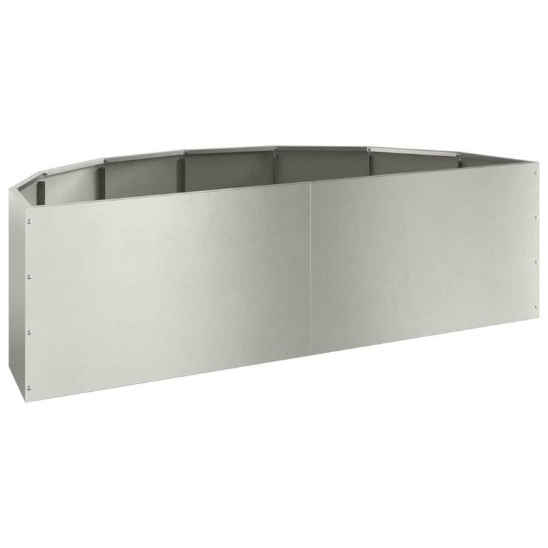 Donica Srebrny 120 x 60 x 35 cm Stal nierdzewna