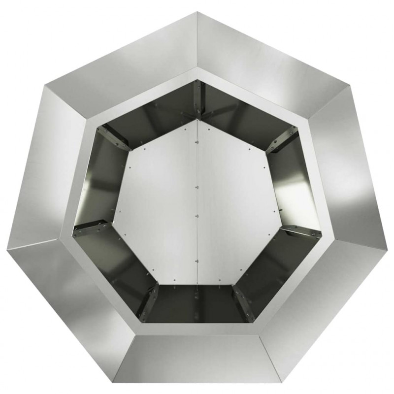 Donica Srebrny 75 x 75 x 60 cm Stal Galwanizowana