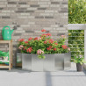 Donica Srebrny 120 x 60 x 35 cm Stal Galwanizowana