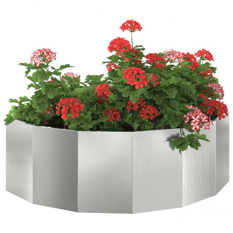 Donica Srebrny 120 x 60 x 35 cm Stal Galwanizowana