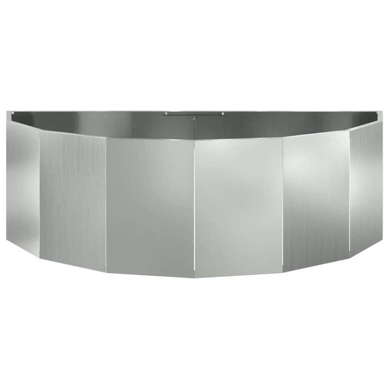 Donica Srebrny 120 x 60 x 35 cm Stal Galwanizowana