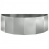 Donica Srebrny 120 x 60 x 35 cm Stal Galwanizowana