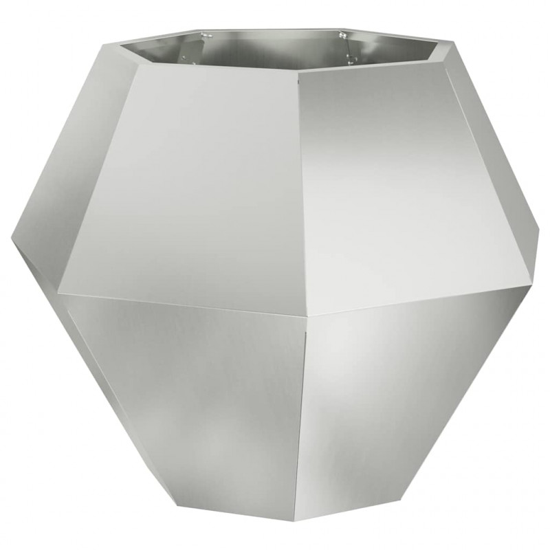 Donica 2 pcs Srebrny 75 x 75 x 60 cm Stal Galwanizowana