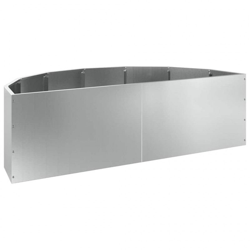 Donica Srebrny 120 x 60 x 35 cm Stal Galwanizowana