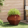 Donica 2 pcs Rdzawy 75 x 75 x 60 cm