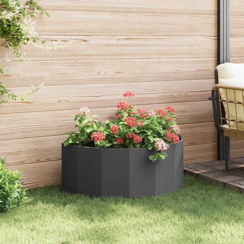 Donica Czarny 90 x 45 x 35 cm Stal
