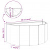 Donica Czarny 90 x 45 x 35 cm Stal