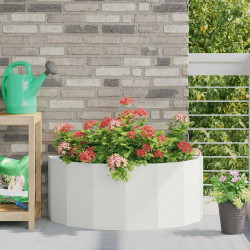 Donica Biały 90 x 45 x 35 cm Stal