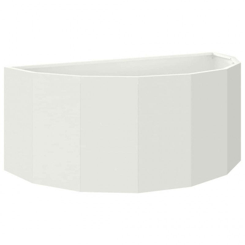 Donica Biały 90 x 45 x 35 cm Stal