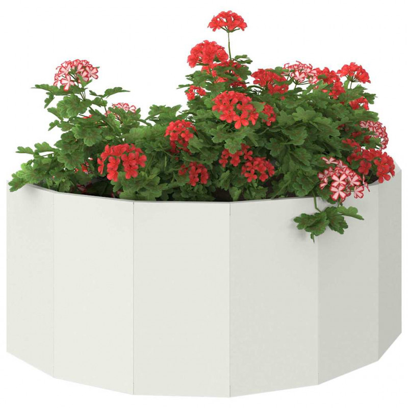 Donica Biały 90 x 45 x 35 cm Stal