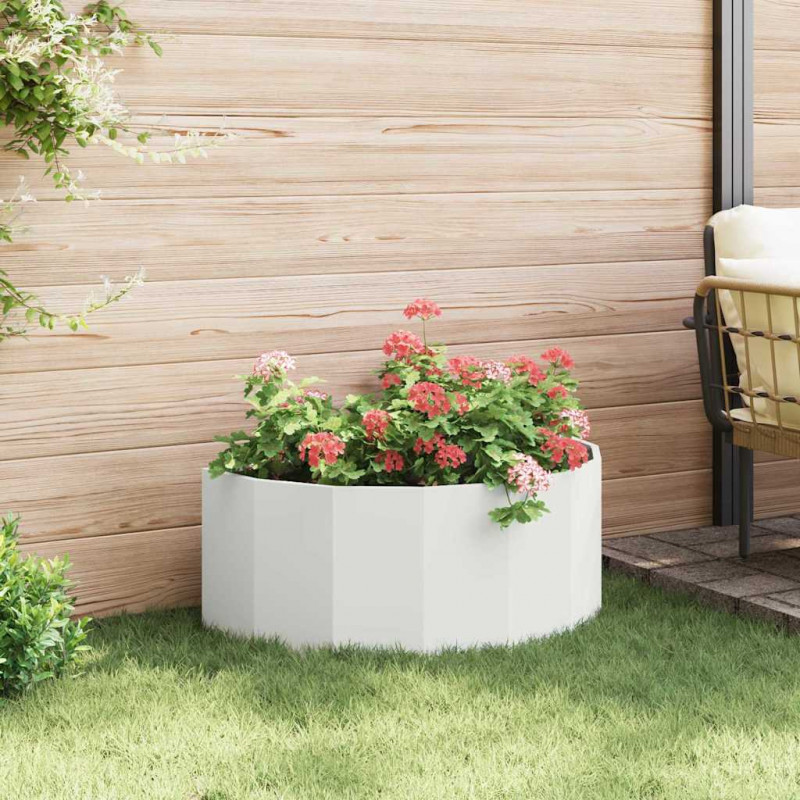 Donica Biały 90 x 45 x 35 cm Stal