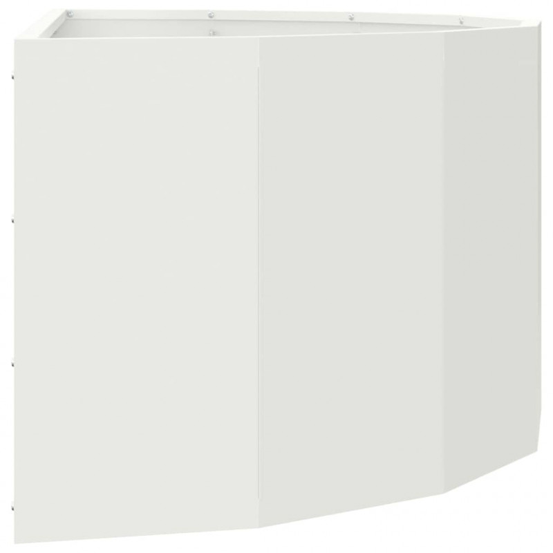 Donica Biały 90 x 45 x 35 cm Stal