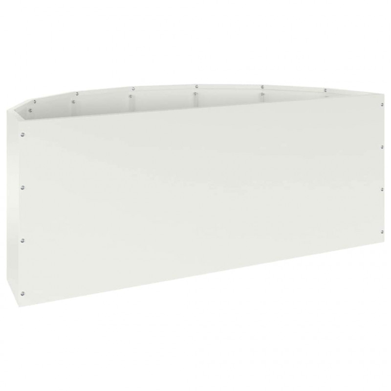 Donica Biały 90 x 45 x 35 cm Stal
