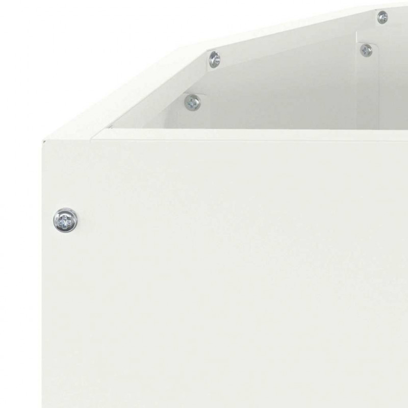 Donica Biały 90 x 45 x 35 cm Stal