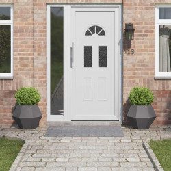 Donica 2 pcs Czarny 50 x 50 x 40 cm Stal