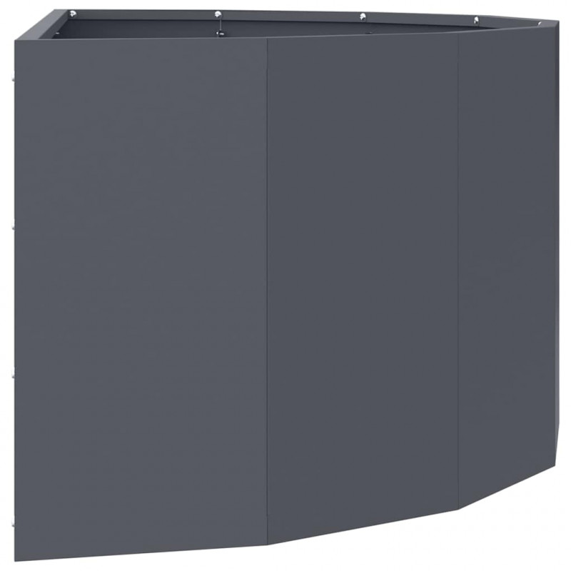 Donica Antracyt 90 x 45 x 35 cm Stal