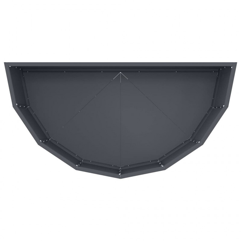 Donica Antracyt 90 x 45 x 35 cm Stal