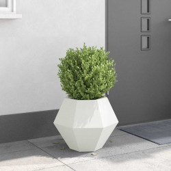Donica Biały 50 x 50 x 40 cm Stal