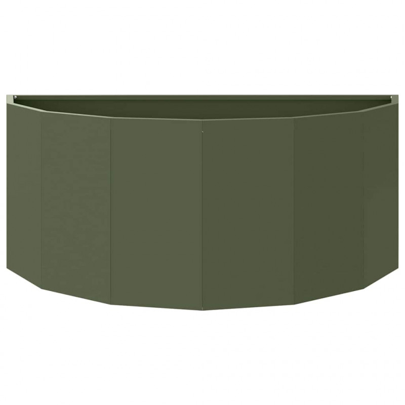 Donica Zielony oliwkowy 90 x 45 x 35 cm Stal