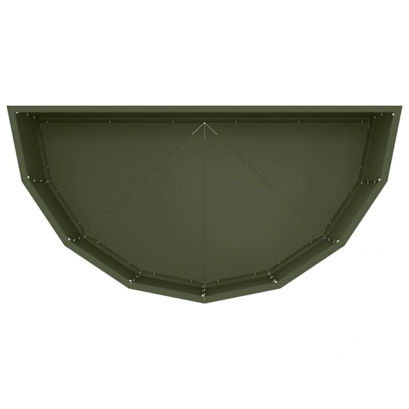 Donica Zielony oliwkowy 90 x 45 x 35 cm Stal